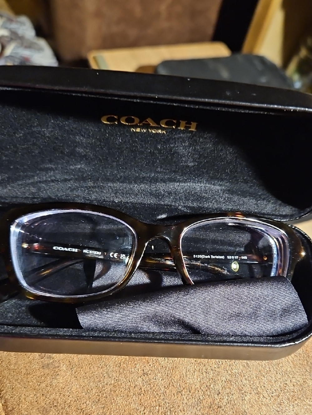 Coach Dark Tortoise Brown Women's Sunglasses